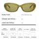 thumbnail image 2 of Gafas de sol retras de la tendencia de la moda de las gafas de sol del marco redondo del ojo de gato, hechas de PC, HD, 2 of 5