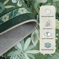 thumbnail image 6 of Moynesa Green Washable 5'x7' Area Rugs, Botanical Floral Large Rugs for Living Room Non-Slip Soft Modern Natural Rugs for Bedroom, Stain Resistant Accent Carpet for Dining Room Dorm Apartment, 6 of 7