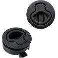 thumbnail image 1 of Hatch Latch Zinc Alloy Lock Hatch Latch Slam Flush Pull Hatch Flush Door Pull Hatch Slam Latch for Yacht Trailer Camper Deck Hatch Door Cabinet, Blac, 1 of 5