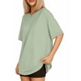 thumbnail image 2 of MOYIKO Oversized T Shirts for Women Short Sleeve Loose Fit Crewneck Tees Summer Tops, 2 of 7