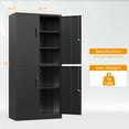 thumbnail image 5 of STANI Metal Locker Steel Storage Cabinet with 4 Doors for Office School Gym Metal Storage Locker Cabinets for Employees Students Steel Locker, 5 of 10