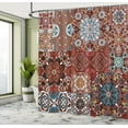 thumbnail image 5 of Ambesonne Brown Shower Curtain, Victorian Mandala, 69"Wx84"L, Multicolor, 5 of 5