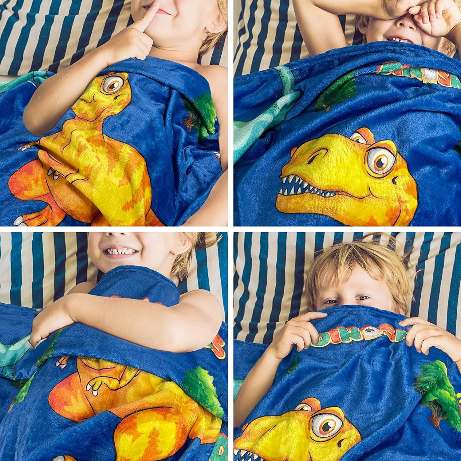 Dinosaur Blanket for Boys Teens Kids - Dino Throw Blanket Dinosaur Room Decor Gifts for Children-Soft Cozy Flannel Throw Blanket for Sofa Bed Couch,Funny Dinosaur Gifts for Dinosaur Fans 50X60