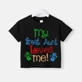 thumbnail image 4 of Camiseta de verano de manga corta con estampado sencillo para bebés y niños, de algodón, para exteriores, para niños y niñas, 4 of 5