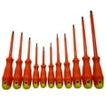 thumbnail image 2 of Electricians Insulated Electrical Screwdriver Soft Grip 11pc Set With Case SIL01, 2 of 2