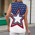 thumbnail image 5 of 4Th Of July Outfits for Women 250th Anniversary USA T-Shirt Womens Sleeveless Shirts Printed Golf Polo Shirts, 5 of 5