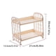 thumbnail image 5 of Estante de almacenamiento de plástico para baño de 2 capas, estante de cocina para inodoro, artículos diversos de escritorio, organizador de cosméticos sidaley  HA000843-04B, 5 of 6