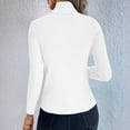 thumbnail image 4 of FAIWAD Sweaters for Women Trendy Long Sleeve Turtleneck Slim Fitted Stretchy Pullover Casual Lightweight Basic Knitwear, 4 of 9
