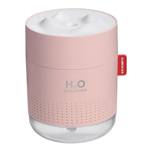 Humidificador de vapor frío de 500 ml, ultrasónico y silencioso con luz nocturna, USB de escritorio con apagado automático al agotarse el agua, para el hogar.