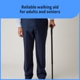 thumbnail image 4 of Bastón de aluminio Medline para adultos mayores y adultos: portátil y liviano, ideal para mejorar el equilibrio, las lesiones de rodilla, la movilidad y la recuperación de cirugías de piernas., 4 of 5