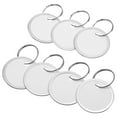 thumbnail image 2 of Unbranded Étiquettes de Clés à Bordure Métallique, Rondes, Blanches, 50 Unités, 2 of 6