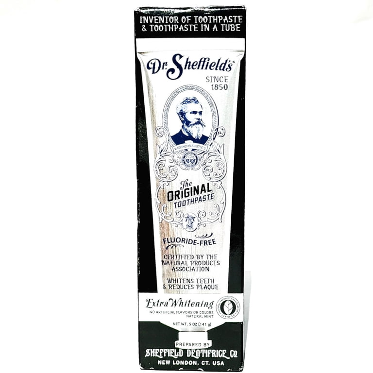 Dr. Sheffield's Premium Natural Extra Whitening Toothpaste, 5 OZ Dr. Sheffield's Premium Natural Extra Whitening Toothpaste, 5 OZ