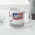 thumbnail image 5 of CafePress - 50% Trinidad And Tobago, 50 - 20 Oz White Ceramic Mega Mug, 5 of 5