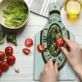 thumbnail image 3 of Clock Cutting Board, Antique Theme a Vintage Style Face on It Modern Design Pattern Print, Decorative Tempered Glass Cutting and Serving Board, Wine Bottle Shape, Multicolor, by Ambesonne, 3 of 5
