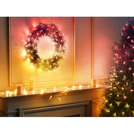 Twinkly - Candies Candle Shaped 100 RGB LED Smart Light String Clear Wire USB-C - Multicolor