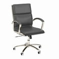 thumbnail image 2 of Bush Furniture Cabot Mid Back Leather Executive Office Chair in Dark Gray, 2 of 3