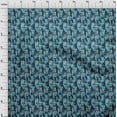 thumbnail image 4 of oneOone Viscose Jersey Aqua Blue Fabric Tropical Quilting Supplies Print Sewing Fabric By The Yard 60 Inch Wide, 4 of 5
