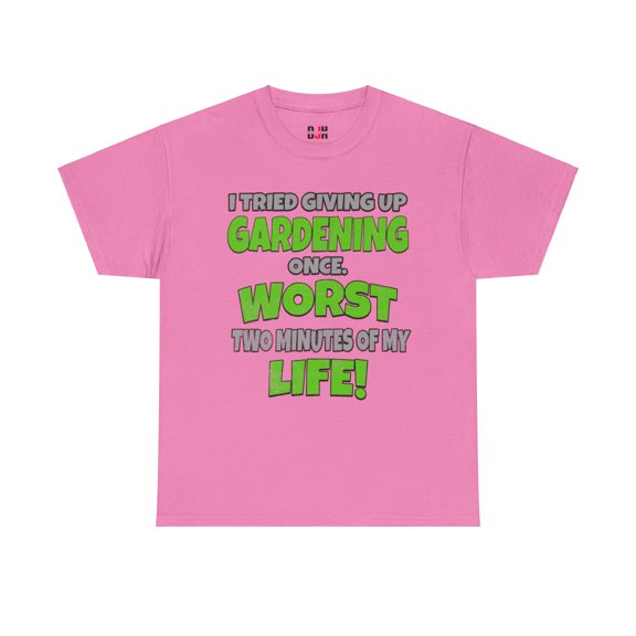 DJH Apparel | Tried Giving Up GARDENING Funny Unisex Heavy Cotton Tee