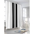 thumbnail image 3 of Black Stripes Shower Curtain, Festival Waterproof Shower Curtain Set with 12 Hooks Lightweight Washable Fabric Shower Curtains for Bathroom 72x84 Inches, 3 of 6