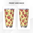 thumbnail image 3 of Cauagu Apple Pattern 20oz Tumbler,Stainless Steel Vacuum Insulated Tumbler with Lid Insulated Coffee Mug Thermal Cup with Splash Proof Sliding Lid-Straw Three-piece Set, 3 of 8