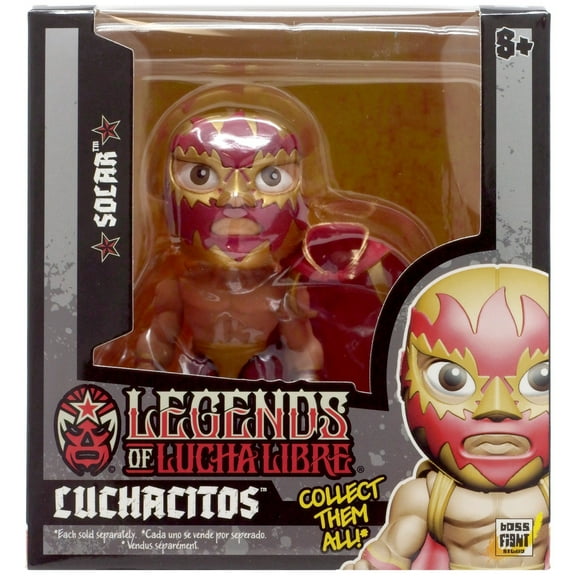 Legends of Lucha Libre Luchacitos Solar Mini Action Figure (Gold Costume)