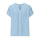 thumbnail image 5 of Tops de Encaje de Manga Corta para las Mujeres Blusa de Suéter de Cuello Redondo Sólido, Top de Fiesta Casual con Forro Interior, 5 of 8