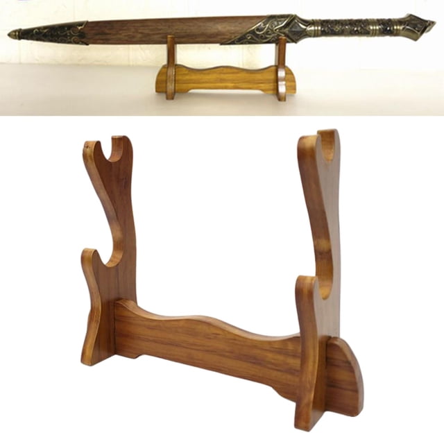 Soporte de Exhibición BLESIY 2 Uds Soporte de Samurái para Espada de Madera Katana Wakizashi Tanto