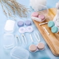 thumbnail image 4 of 6 Pack Portable Mini Contact Lens Cases, Colorful Contact Lens Container Holder with Storage Box Tweezers Wearing Stick Kit for Travel & Home (Colour), 4 of 7