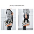 thumbnail image 5 of FORMRS Reusable Lunch Bag for Work School Leakproof Insulated Cooler with Adjustable Shoulder Strap, Blue Sardines Pattern, 5 of 6