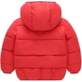 thumbnail image 2 of Children Kids Winter Warm Baby Boy Girl Long Sleeve Hoodie Jacket Outerwear Down Coat Clothes Red 110 code, 2 of 12
