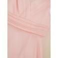 thumbnail image 6 of vastwit Girls Pleated Sleeveless High Low Wedding Party Formal Dress Junior Bridesmaid Chiffon Dress Pink 10, 6 of 7
