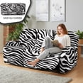 thumbnail image 3 of Xoenoiee Zebra Stripe Print Recliner Slipcovers with Arms 8 Pieces Lazyboy Recliner Chair Cover Non Slip Recliner Covers with Storage Pockets Furniture Protector for Living Room, 3 of 7