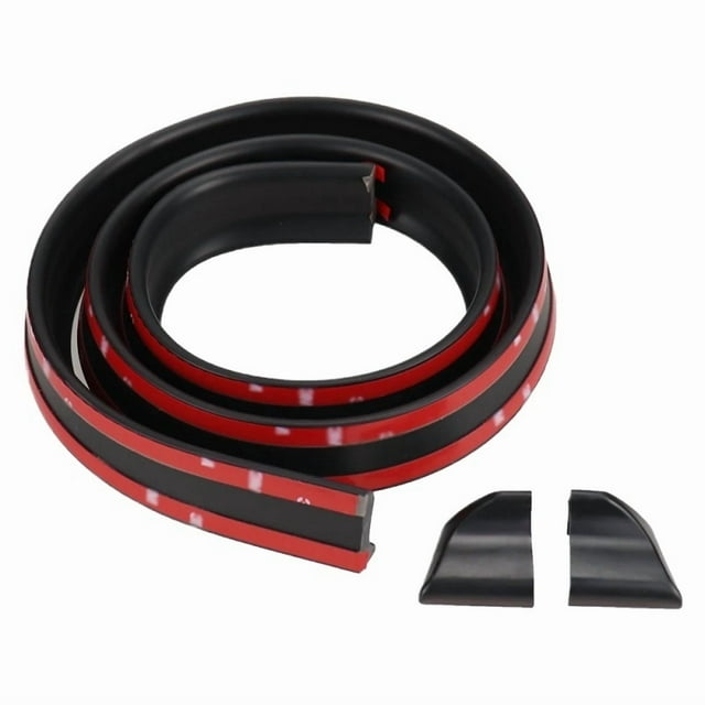 5D Rubber Tail Spoiler DIY Refit Spoiler 1.5M 3.5CM Car-Styling Exterior Rear Spoiler Kit Trunk Rear Roof Lip Spoiler