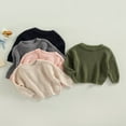 thumbnail image 3 of POINTERTECK Bébé Garçon Fille Pulls Col Rond Bébé Manches Longues Pulls Tricotés Lâches 12-18 Mois, 3 of 7