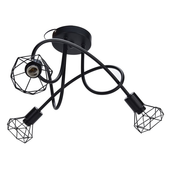 Lámpara Colgante, Base De Lámpara De Techo Capacidad De Disipación De Calor Fácil De Instalar Araña De 3 Cabezales Hierro Hueco Para Dormitorio Para Oficina Para Comedor ANGGREK Lighting Device