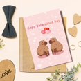 thumbnail image 4 of Tarjeta de San Valentín Naixiwen Capybara Capy para novio, 4 of 6