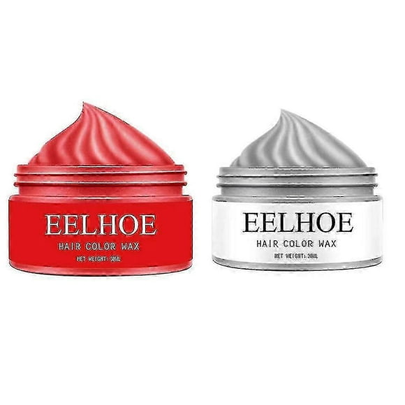 Granny Gray Colorful Hair Wax Hair Mud Long-lasting Styling Natural Fluffy Color Disposable D