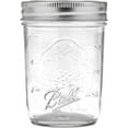 thumbnail image 2 of Ball Regular Mouth Glass Mason Jars with Lids and Bands, Half Pint Size 8 Ounce (Pack of 8), 2 of 3