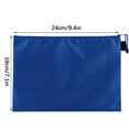 thumbnail image 2 of GFHFHITJ File Organizer Football Pattern File Bag Thickened Canvas Zipper Bag Data Bag Student File Stationery Bag, 2 of 5