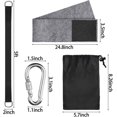 thumbnail image 2 of Kit de correas para colgar columpios de árboles, correas para columpios para exteriores de 5 pies, 2 mosquetones con cerradura de alta resistencia, 2 protectores para árboles, 2 co, 2 of 5