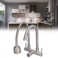 thumbnail image 3 of Sink Faucet, Stainless Steel Wall Mounted Exquisite Water Tap 360 Degree Rotation  for Basin for Kitchen, 3 of 8
