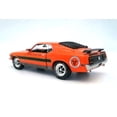 thumbnail image 3 of 1970 Ford Mustang Mach 1 - Texas International Speedway Official Pace Car, Orange - Greenlight HWY18033 - 1/18 scale Diecast Model Toy Car, 3 of 10