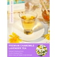 thumbnail image 3 of TeeLux Chamomile Lavender Tea Bags, Caffeine Free, Soothing & Delightful Aroma, 100 Count, 3 of 9