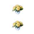 thumbnail image 2 of Transemion Wide Application Artificial Plant For Various Settings Low Maintenance Yellow 2Set, 2 of 6