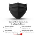 thumbnail image 2 of 50 Pcs - Masque Facial Jetable Noir TravelSafe Non Médical 50 Pcs, 2 of 7