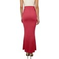 thumbnail image 6 of Ailaofu Women's Stretch Lightweight Flowy Maxi Skirt – Casual Fold Over Waist, 6 of 6