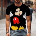 thumbnail image 2 of Mickey Mouse Men's T Shirt Disney Cartoon TShirts Male Summer Short Sleeve Couple T-shirt Cute Funny Tops Tee3XL Gao Jinjia LED, 2 of 2