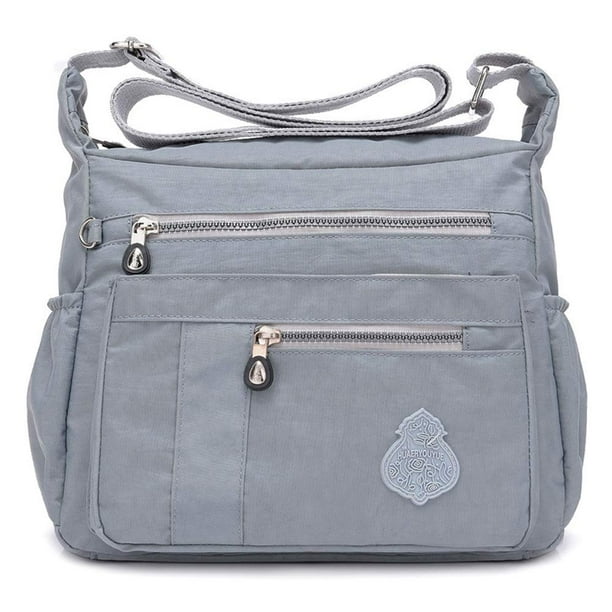 MINTEGRA Bolso bandolera para mujer de nailon impermeable, bolso de hombro, bolso de mensajero, bolsos ligeros