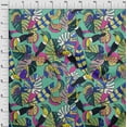 thumbnail image 4 of oneOone Cotton Poplin Pink Fabric Leaves Sewing Material Print Fabric By The Yard 42 Inch Wide, 4 of 6