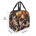 thumbnail image 5 of Cute Cartoon Anime Lunch Bag With Zipper Waterproof And Reusable Cooler Tote Lunch Box For School/Office/Picnic/Work, 5 of 5